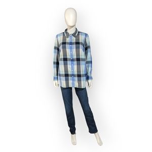 Talbots Plus Multicolored Plaid Shirt, X